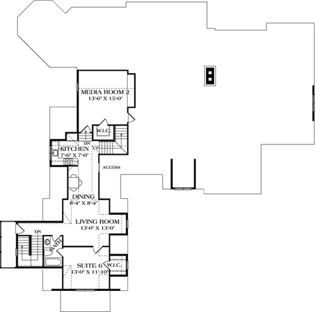 Floorplan 3 for House Plan #3323-00527