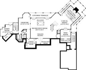 Floorplan 1 for House Plan #3323-00528