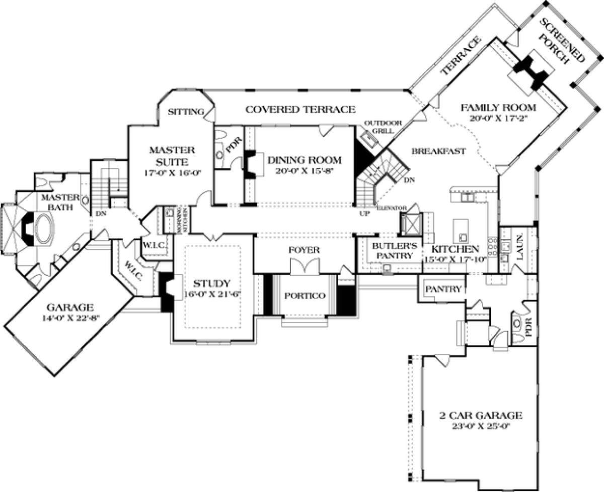 Floorplan 2 for House Plan #3323-00528