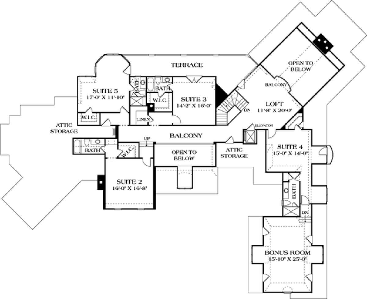 Floorplan 3 for House Plan #3323-00528
