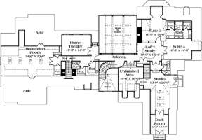 Floorplan 2 for House Plan #3323-00529