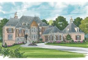 Luxury House Plan #3323-00530 Elevation Photo