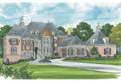 Luxury House Plan #3323-00530 Elevation Photo