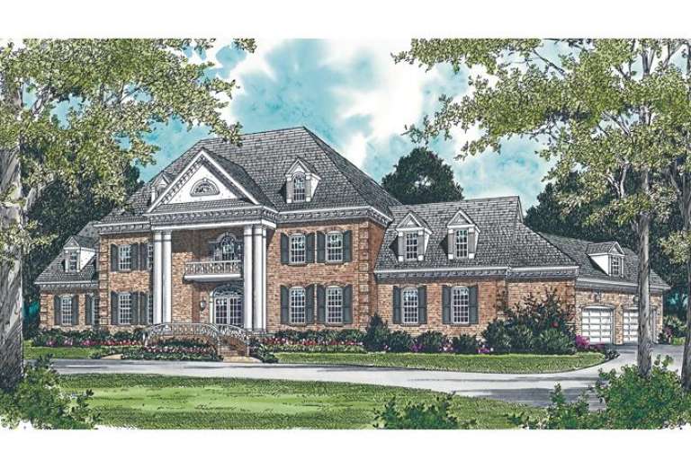 Luxury House Plan #3323-00531 Elevation Photo