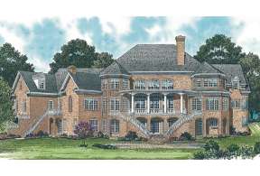 Luxury House Plan #3323-00531 Elevation Photo
