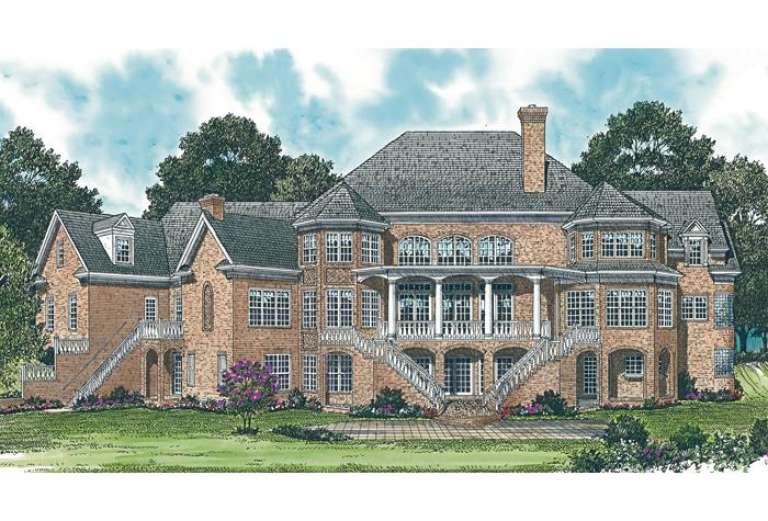 Luxury House Plan #3323-00531 Elevation Photo