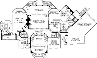 Floorplan 2 for House Plan #3323-00531
