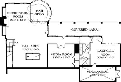 Floorplan 1 for House Plan #3323-00532