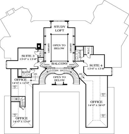 Floorplan 2 for House Plan #3323-00534