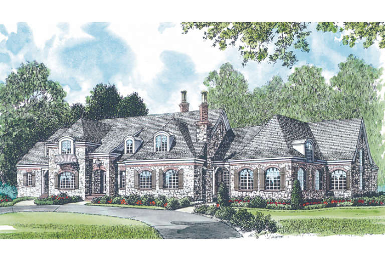 French Country House Plan #3323-00535 Elevation Photo