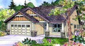 Country House Plan #035-00372 Elevation Photo
