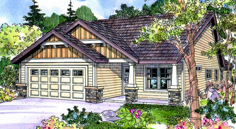Country House Plan #035-00372 Elevation Photo