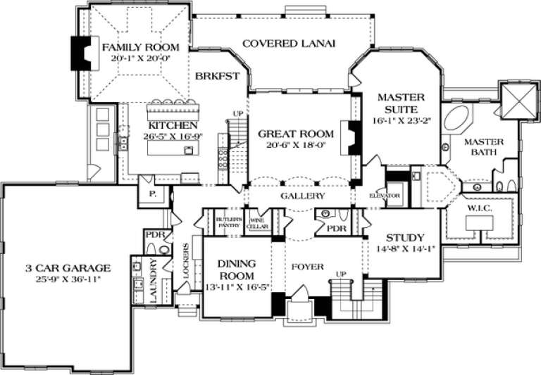 House Plan House Plan #13091 Drawing 1