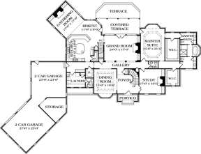 Floorplan 1 for House Plan #3323-00538
