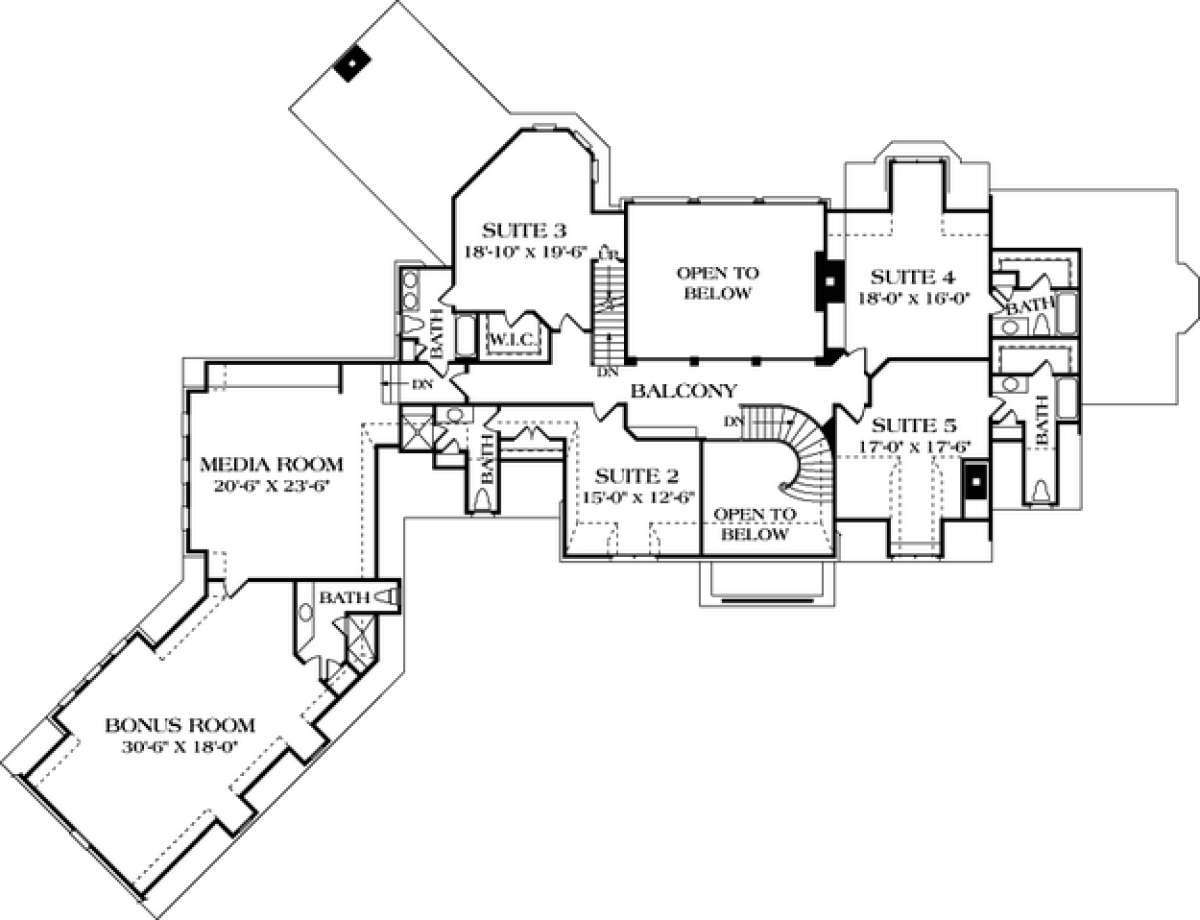 Floorplan 2 for House Plan #3323-00538