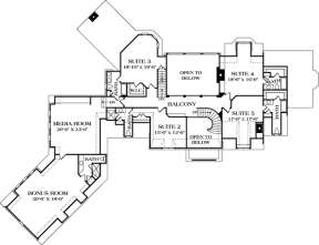 Floorplan 2 for House Plan #3323-00538