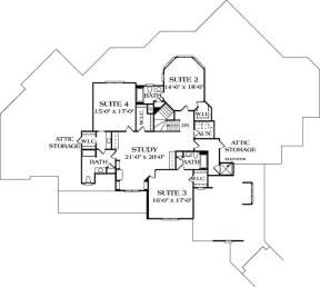 Floorplan 3 for House Plan #3323-00539