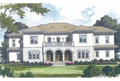 Luxury House Plan #3323-00540 Elevation Photo