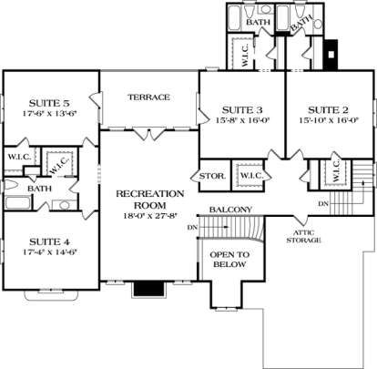 Floorplan 2 for House Plan #3323-00542