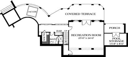 Floorplan 1 for House Plan #3323-00543