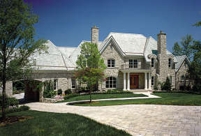 Luxury House Plan #3323-00544 Elevation Photo