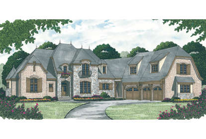 4 Bed, 4 Bath, 6733 Square Foot House Plan - #3323-00545