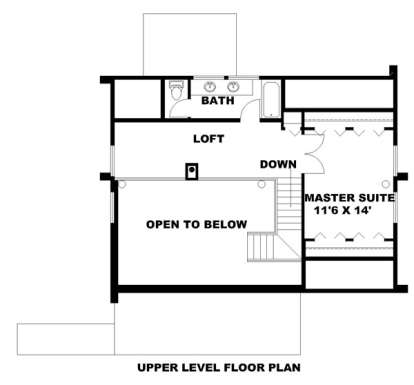 Second Floor for House Plan #039-00064