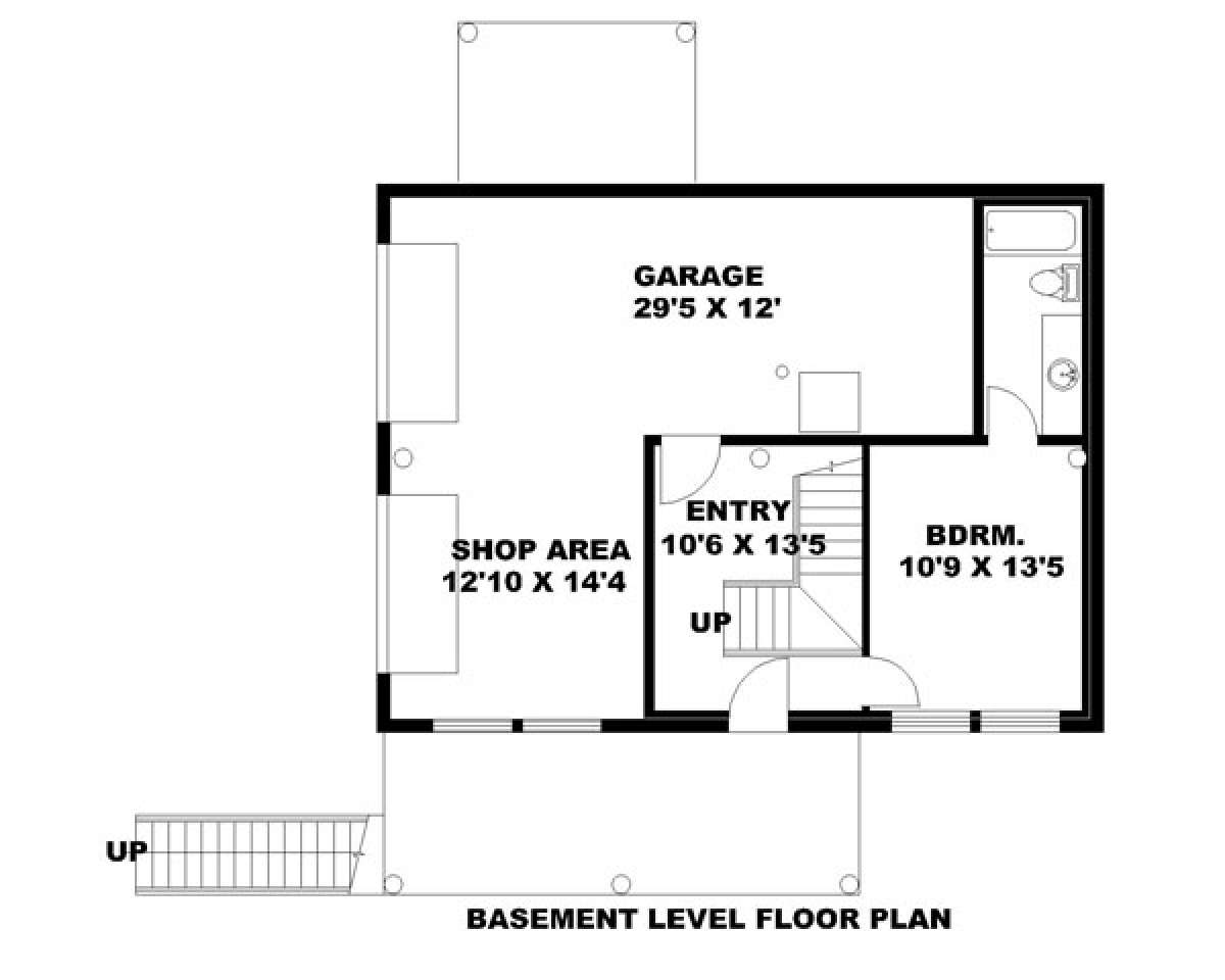 Lower Level for House Plan #039-00064