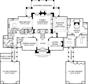 Floorplan 1 for House Plan #3323-00547