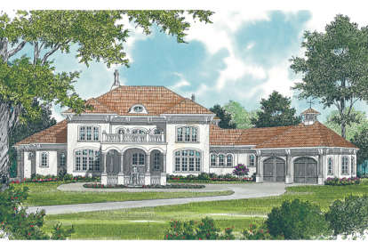 Mediterranean House Plan #3323-00548 Elevation Photo