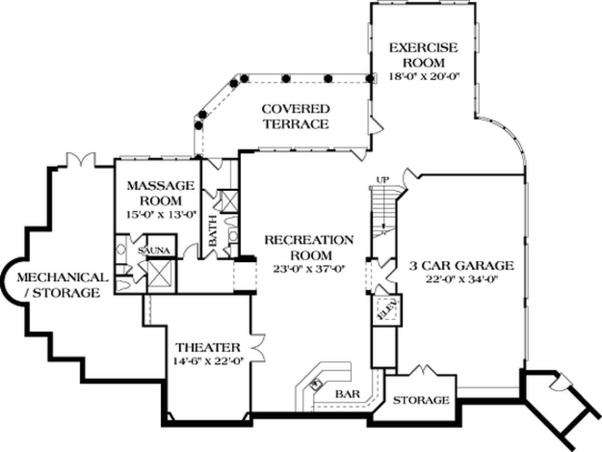 Floorplan 1 for House Plan #3323-00548