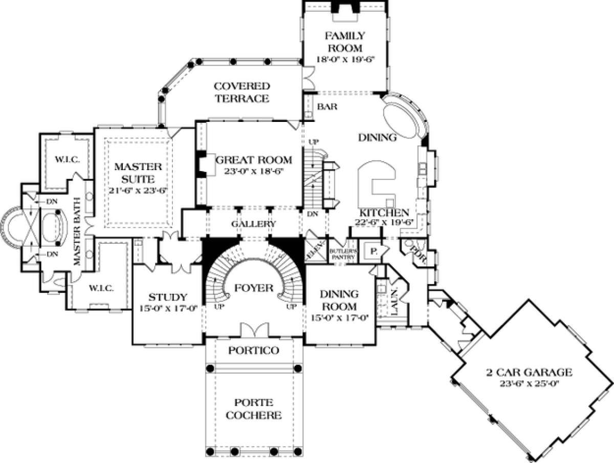 Floorplan 2 for House Plan #3323-00548