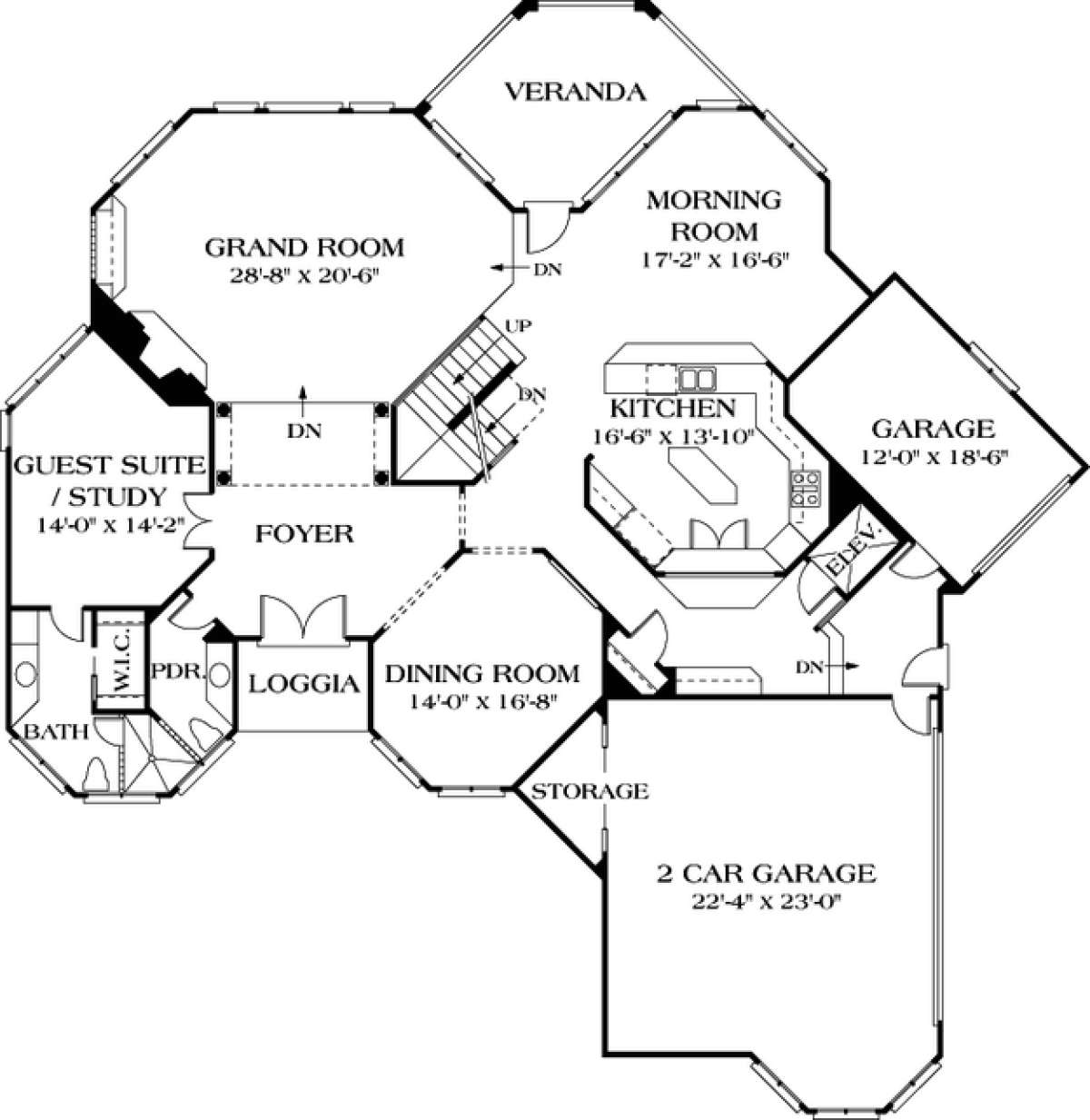 Floorplan 2 for House Plan #3323-00549
