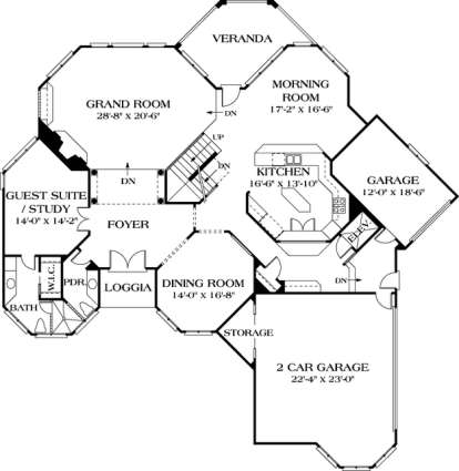 Floorplan 2 for House Plan #3323-00549