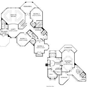Floorplan 3 for House Plan #3323-00549