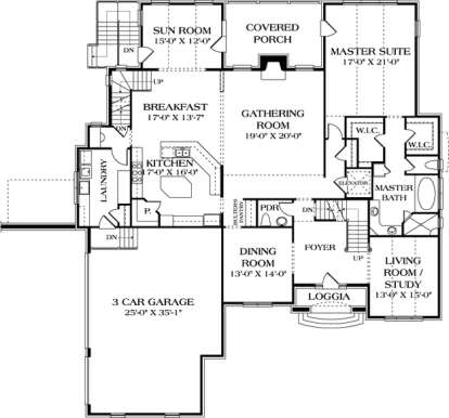 Floorplan 2 for House Plan #3323-00551