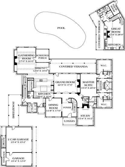 Floorplan 2 for House Plan #3323-00552