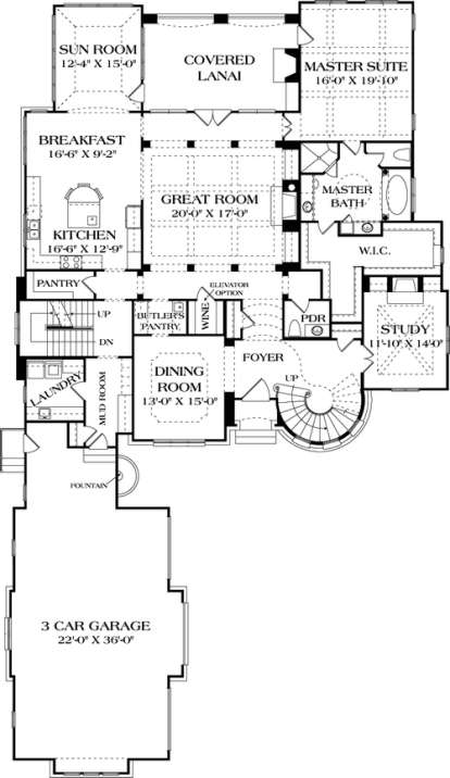 Floorplan 2 for House Plan #3323-00553