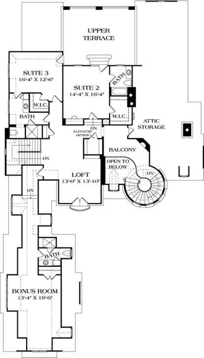 Floorplan 3 for House Plan #3323-00553