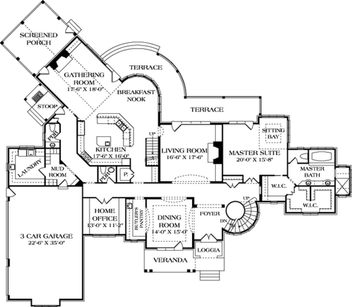 Floorplan 2 for House Plan #3323-00554