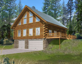 Vacation House Plan #039-00065 Elevation Photo