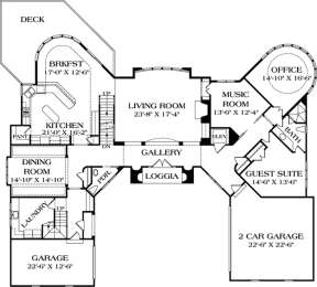 Floorplan 2 for House Plan #3323-00556