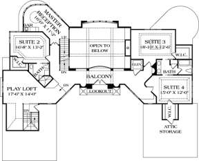 Floorplan 3 for House Plan #3323-00556
