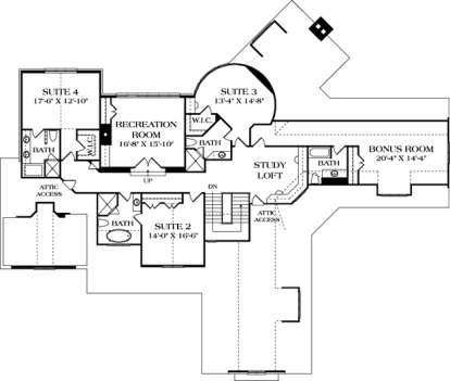 Floorplan 3 for House Plan #3323-00557