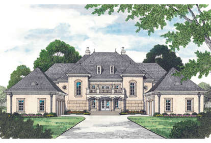 5 Bed, 5 Bath, 8126 Square Foot House Plan - #3323-00558