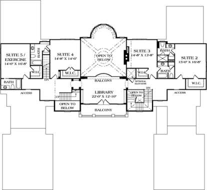 Floorplan 2 for House Plan #3323-00558