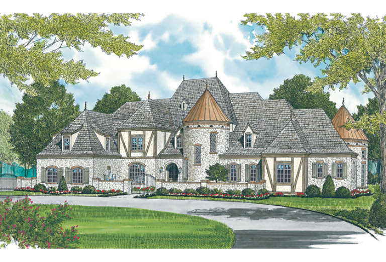 French Country House Plan #3323-00561 Elevation Photo