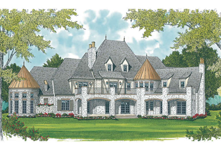 French Country House Plan #3323-00561 Elevation Photo