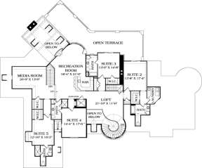 Floorplan 2 for House Plan #3323-00561