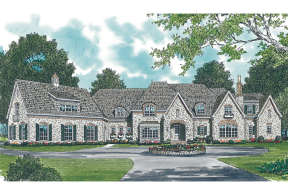 Luxury House Plan #3323-00562 Elevation Photo